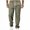 Mens Pants Army Green, variant on Casual Mens Pants Elastic Waist Drawstring with Pockets Solid Color Climbing Fishing Trousers Dad Gifts