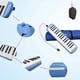 thumbnail image 3 of 32 Teclas de piano Melodica Instrumento musical con estuche blando para principiantes de amantes de la música (azul), 3 of 4