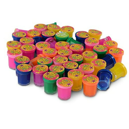 kicko mini noise putty - 48 pack assorted colors - container 1.25 inches - for kids boys and girls, party favor, fun, toy, novelty, gift, prize