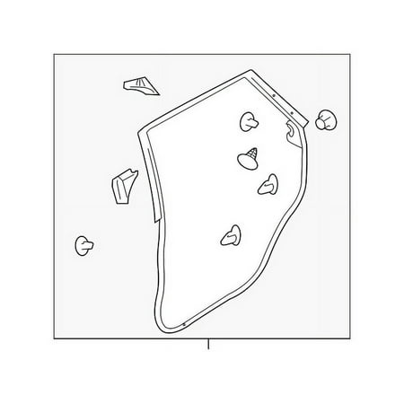 Genuine OE Subaru Door Weather-Strip - 63512AL01C Fits select: 2015-2019 SUBARU LEGACY 2.5I PREMIUM