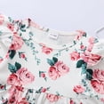 thumbnail image 5 of NZRVAWS Baby Girls Outfits For Fall Winter Floral Print Long Sleeve Round Neck Top Ripped Jeans Pants 2Pcs Clothes Set 12-18 Months, 5 of 8