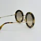 thumbnail image 5 of MIU MIU SILK NOIR MU08RS Round Brown Havana Gold Runway Sunglasses 08R Authentic, 5 of 6