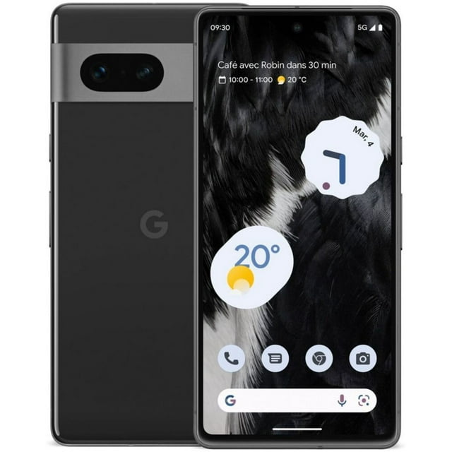 Refurbished Google Pixel 7 5G - 256GB – Obsidian – 50MP Dual Rear & 10.8MP Front Camera - Fully Unlocked Smartphone - Excellent Condition