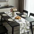 thumbnail image 2 of Sage Green Grey Table Runner 48 Inches Long, Geometric Circle Modern Abstract Simple Art Kitchen Coffee Dining Table Decoration for Home Party Birthday Wedding Home Decor 13x48 Inches, 2 of 8