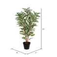 thumbnail image 2 of Vickerman 35" Artificial Green Real Touch Zebra Plant., 2 of 6