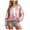 Pink-B2eLL, variant on RFQWOVSR Womens Halloween Print Crew Neck Long Sleeve Sweatshirt Casual Pullover Top XXL