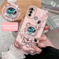 thumbnail image 3 of Funda de teléfono chapada en astronauta de arena movediza para Motorola Moto G60 G53 G50 G42 G30 G20 G22 G52 E20 Plus G9 Play G8 Power Cover, 3 of 5