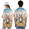 thumbnail image 5 of Welcome Spring Fairy Rat Terrier in Flower Meadow All Over Print 3D Baseball Shirt Ratty Dog Lover Softball Sport - 13002, 5 of 6