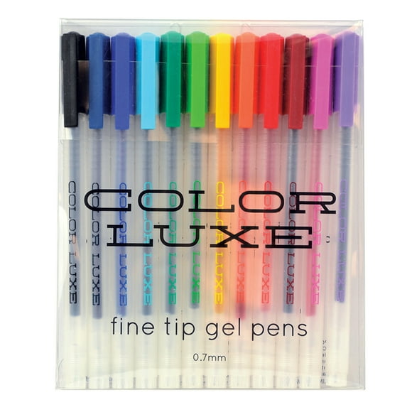 Ooly Bolígrafos elegantes de gel COLOR LUXE - 132-039 - Punto fino, 12 pzas. OOLY 132-039