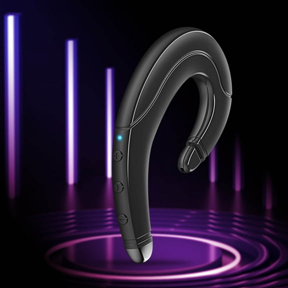 FYHALE Bluetooth Headset Ear-mounted Business Stereo Headset Hands- Sports Headset with Microphone