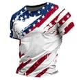 thumbnail image 6 of UVEASISHA Men 4th of July T-Shirt Independence Day Tie Dye Print Short Sleeve Tee Holiday Casual Crewneck Patriotic Tshirts Dark Blue L, 6 of 6