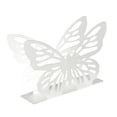 thumbnail image 2 of CoudarTitie Butterfly Napkin Holder Metal Freestanding Tissue Dispenser Stable Base Tabletop white, 2 of 7