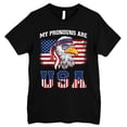 thumbnail image 3 of FLAGWIX Patriotic Funny Eagle Gifts - My Pronouns Are USA, 4th Of July Gifts - Mens Shirts, 3 of 6