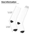 thumbnail image 2 of Naloa White Thigh High Socks Extra Long Stretchy Sock Women Over Knee High Opaque Stocking Daily Wear, 2 of 6