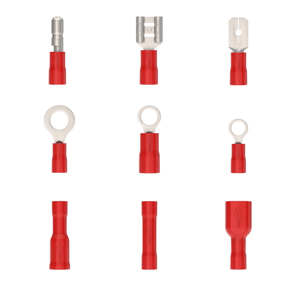 700 Pieces Cable Lugs Set, Blade Receptacles, Round Connectors, Ring Terminals and Butt Connectors,700 x Wire Terminals,Blue&Red&Yellow