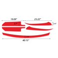 thumbnail image 3 of Xotic Tech 5pcs Red Vinyl Front Hood Grille Grill Molding Trim Sticker Decal for Honda Accord 2018 2019, 3 of 8