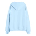 thumbnail image 6 of Girls Boys Full Zip Up Hooded Sweatshirt Fleece Lined Jacket Oversized Drop Shoulder Hoodie Solid Basic Sweatshirts Outerwear, 6 of 7