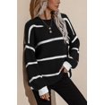 thumbnail image 2 of BeautyIn Streak Sexy Off-the-shoulder Solid Color Slim Knit Sweater Woman, 2 of 6
