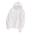 thumbnail image 3 of Sudadera con Capucha Lisa para Mujer Pull Over Hoody Sudadera Deportiva Informal de Lana - Blanco m, tal se describe Sunnimix Sudaderas con capucha de vellón para mujer, 3 of 8