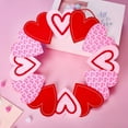 thumbnail image 4 of Valentine's Day Heart Wreath for Front Door Elegant Indoor Outdoor Hanging Party Decoration Floral Arrangement, 4 of 7