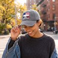 thumbnail image 5 of 9/11 Never Forget American Flag Baseball Cap - 9.11.01 Twin Towers Vintage Washed Cotton Patriot Day Commemorative Hat, Adjustable Unisex Dad Cap for Men and Women, 5 of 6