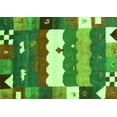 thumbnail image 1 of Ahgly Company Indoor Rectangle Abstract Green Contemporary Area Rugs, 8' x 12', 1 of 1