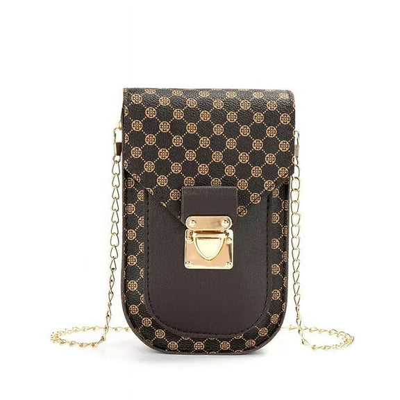 Crossbody backpack,Women mobile phone bag storage bag, mini PU leather mobile phone crossbody bag shoulder handbag wallet with credit card slot