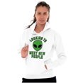 thumbnail image 3 of Funny Nerdy Aliens UFOs Believers Unisex Plus Fleece Graphic Hoodie Brisco Brands 3X, 3 of 5