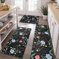 thumbnail image 2 of Pioneer Flower Floral Print Pattern Kitchen Rugs Sets Of 3,Kitchen Runner Rugs Non Skid Washable,Decorative Kitchen Floor Mats for Kitchen,Sink,Laundry,17"x30"+ 17"x47" + 17"x59", 2 of 6