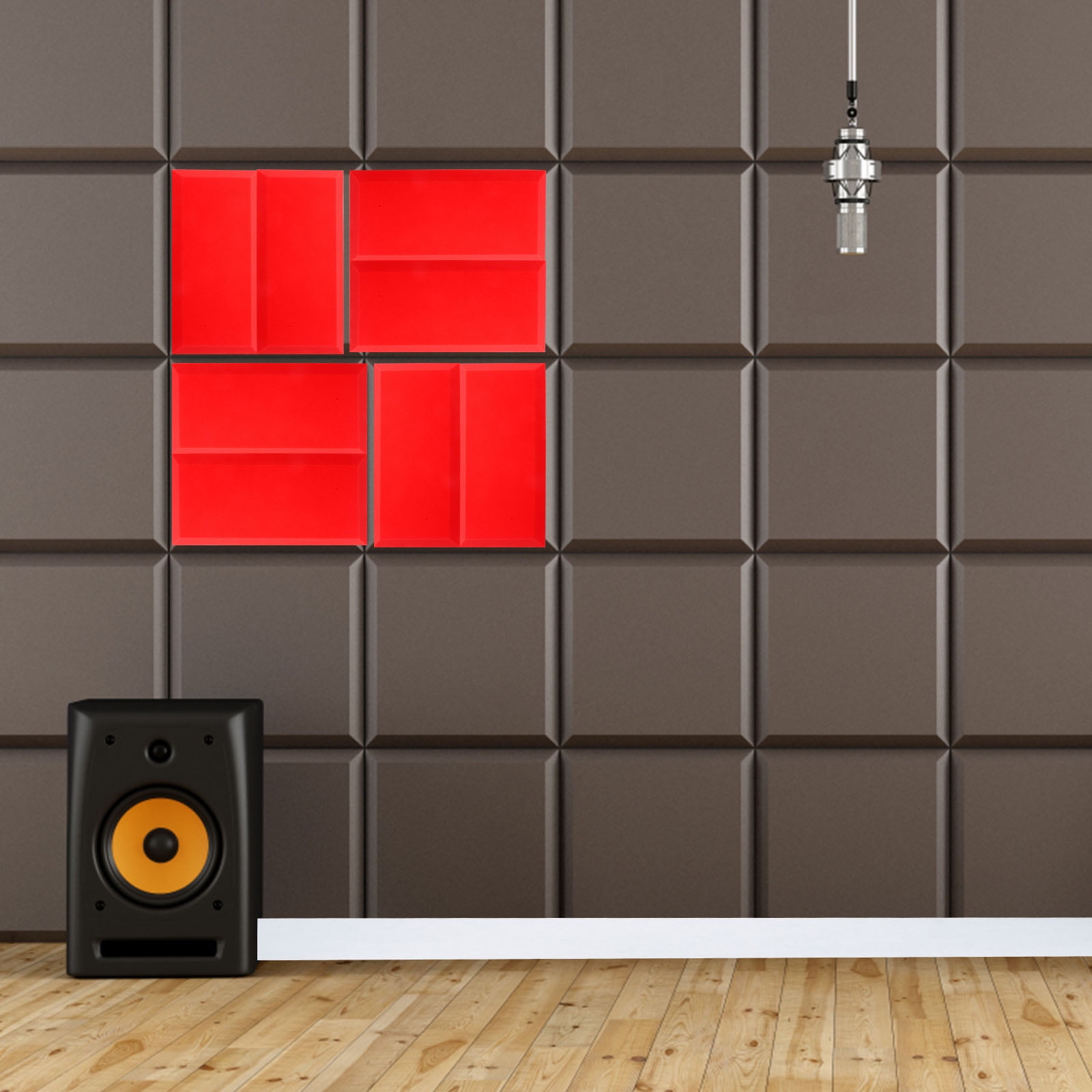 Eease 6pcs Acoustic Panels for Soundproofing and Recording Studio