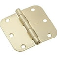 thumbnail image 2 of National Hardware - SPB512R5/8 3-1/2" 5/8R Hinge 1/pk - Satin Brass, 2 of 3