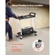 thumbnail image 3 of Carrito utilitario VEVOR de 2 niveles con capacidad de carga de 300 libras con ruedas, 3 of 9