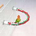 thumbnail image 3 of Bird Rope Perch Parrot Climbing Rope Rope Toy for Cockatiels Finches Budgie 30cm, 3 of 7