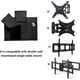 thumbnail image 3 of Outdoor Waterproof TV Cover for 8085 Inch Flat Screen Black 600D Fabric, 3 of 5