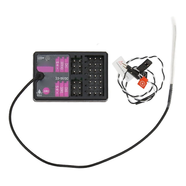 Receptor RC de 7 canales de largo alcance con giroscopio integrado, receptor bidireccional de 2,4 GHz para transmisor FS G7P, avión, coche, barco RC