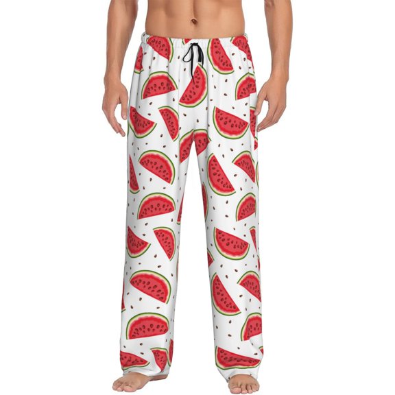 Fotbe Watermelon Men's Pajama Pants,Sleepwear Pants,Pj Bottoms Drawstring And Pockets-Small