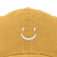 thumbnail image 2 of Dalix Lil Smile Face Cap in Washed Gold, 2 of 5