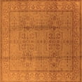 thumbnail image 1 of Ahgly Company Indoor Square Oriental Orange Industrial Area Rugs, 6' Square, 1 of 4