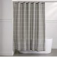 thumbnail image 5 of Fabric Shower Curtain - 72 x 72 Inch, Dark Gray Grid, 5 of 5
