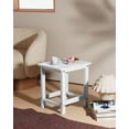 thumbnail image 2 of WINSOON Small Outside Adirondack Square Side Table,Single Layer - White, 2 of 7