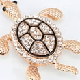 thumbnail image 3 of Masteelf Rhinestone Turtle Keychain Metal Turtle Pendant Keychain Turtle Modeling Key Ring, 3 of 8