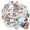 1A-35pcs, variant on 35pcs Cute Math Stickers Educational Geometry Stickers Humorous Math Decals for Laptops Notebooks Suitcases