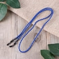 thumbnail image 4 of 4Pcs Lunettes en Cuir Coloré Sangle de Cou Corde Bande Cuir Cordon de Lunettes Support de Lunettes Réglable (Bleu, Violet, Noir et Rose), 4 of 5