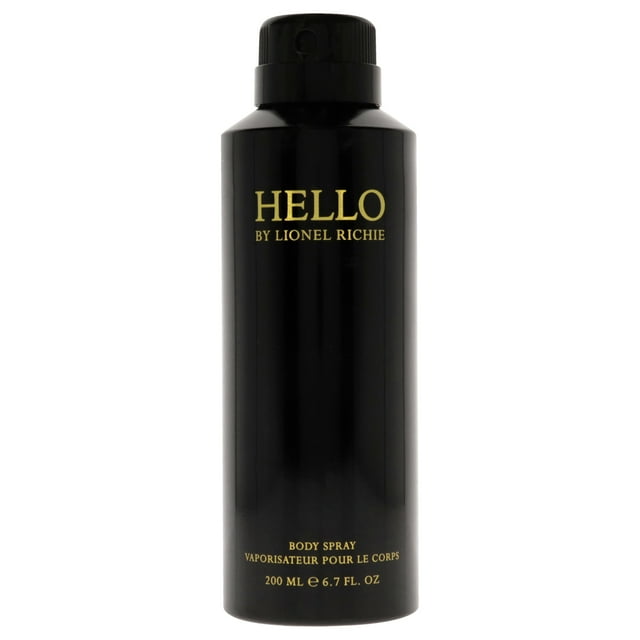 Lionel Richie Hello for Men, Spray Corporal para Hombre, 200 ml Lionel Richie Spray corporal 6.7 oz
