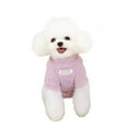 thumbnail image 3 of Winter Dog Sweater Warm Plush Dog Clothes for Small Medium Dogs Cats Soft Puppy Coat Jacket Chihuahua Teddy Costums Dog Supplies XLLight Purple, 3 of 4