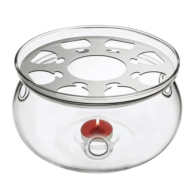 Calentador de tetera de cristal CNGLASS universal, resistente al calor, 13,5 cm