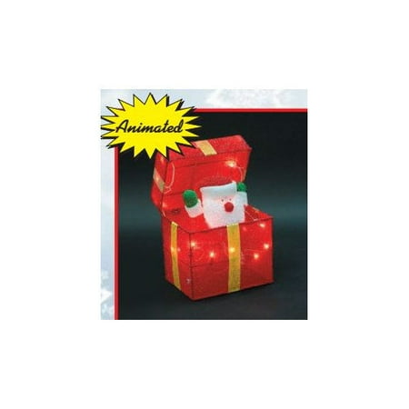 lb international animated santa gift box christmas lb international animated santa gift box christmas