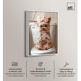 thumbnail image 2 of Cute Yorkie on the Toilet Framed High-Gloss Acrylic Glass Wall Art Glam Bathroom Art by Art Remedy, White Frame, 20 x 30, 2 of 7
