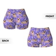 thumbnail image 5 of Lsque Pugs and Flowers Pattern High Waisted Biker Shorts for Women-Tummy Control Fitness Athletic Workout Running Yoga Gym Shorts,Moisture-Wicking-X-Large, 5 of 9