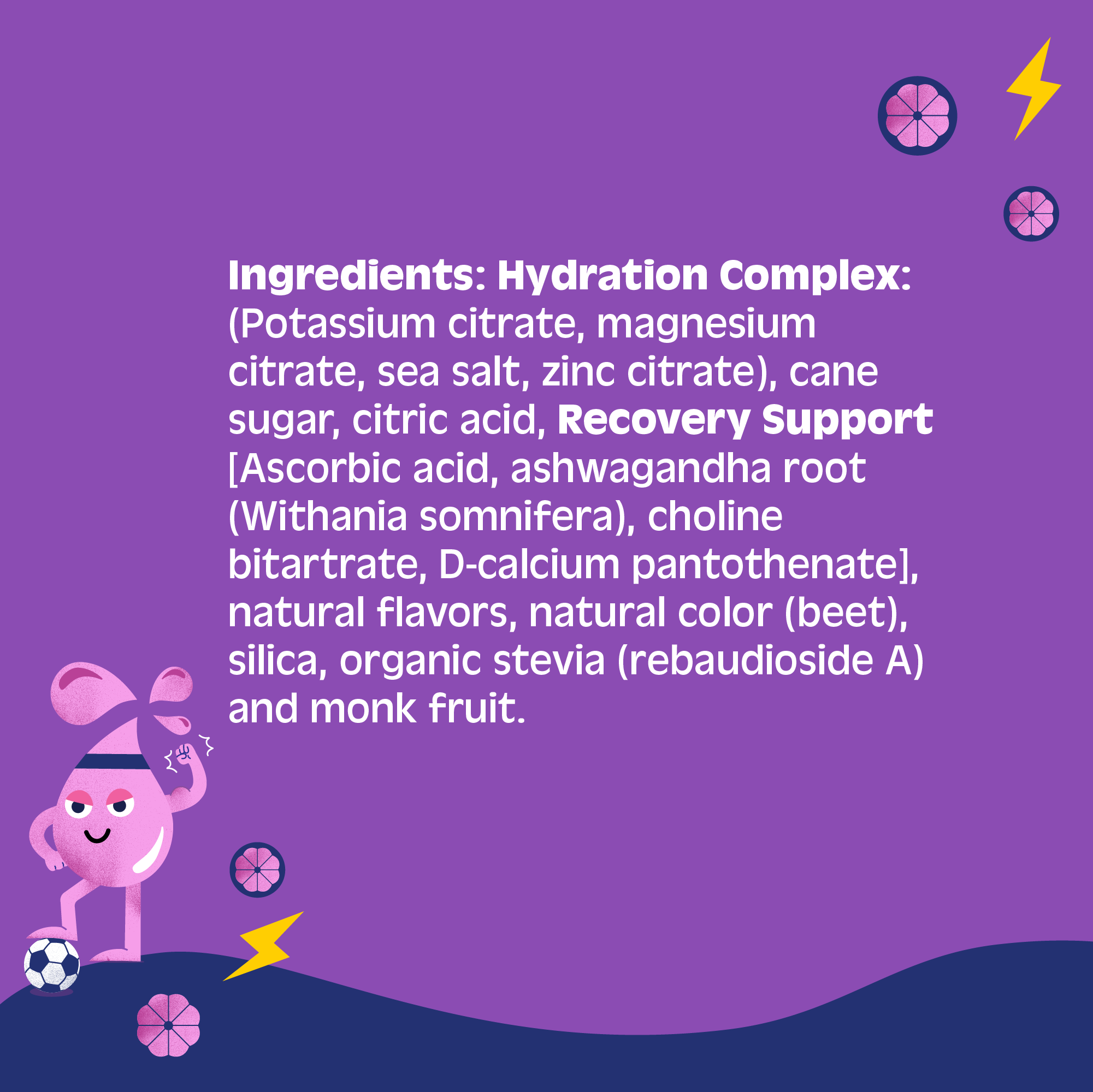 Bitsy's Swish Pink Lemonade Electrolyte and Immunity Sports Drink Mix for Kids, Vitamin C and Zinc Hydration Powder, 6 Packets - image 5 of 7